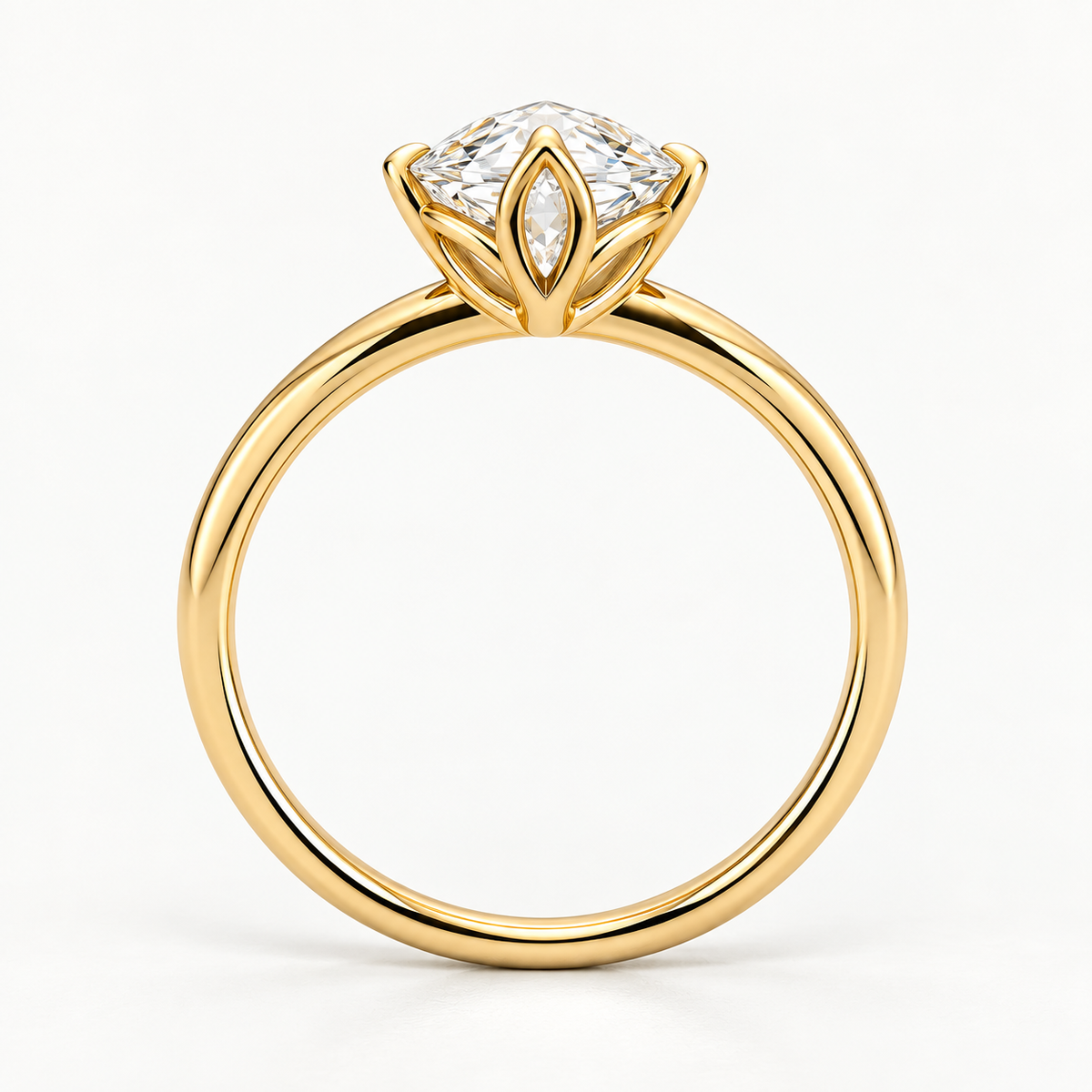 Marquise Cut Lab-Grown Diamond Solitaire Engagement Ring