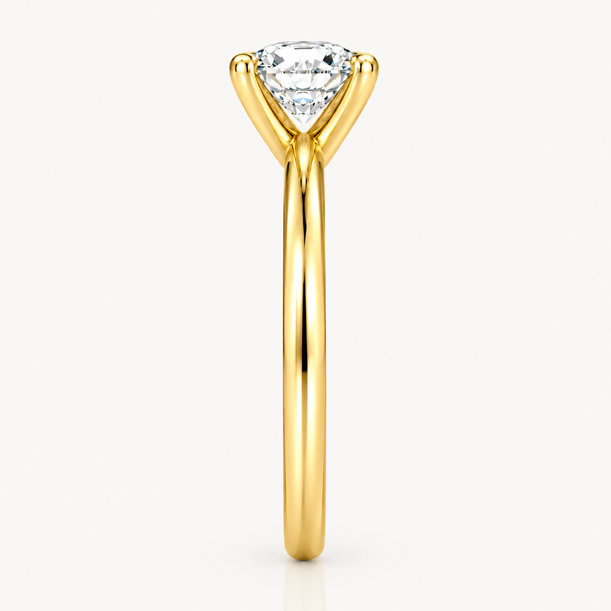 Round Solitaire Lab-Grown Diamond Engagement Ring
