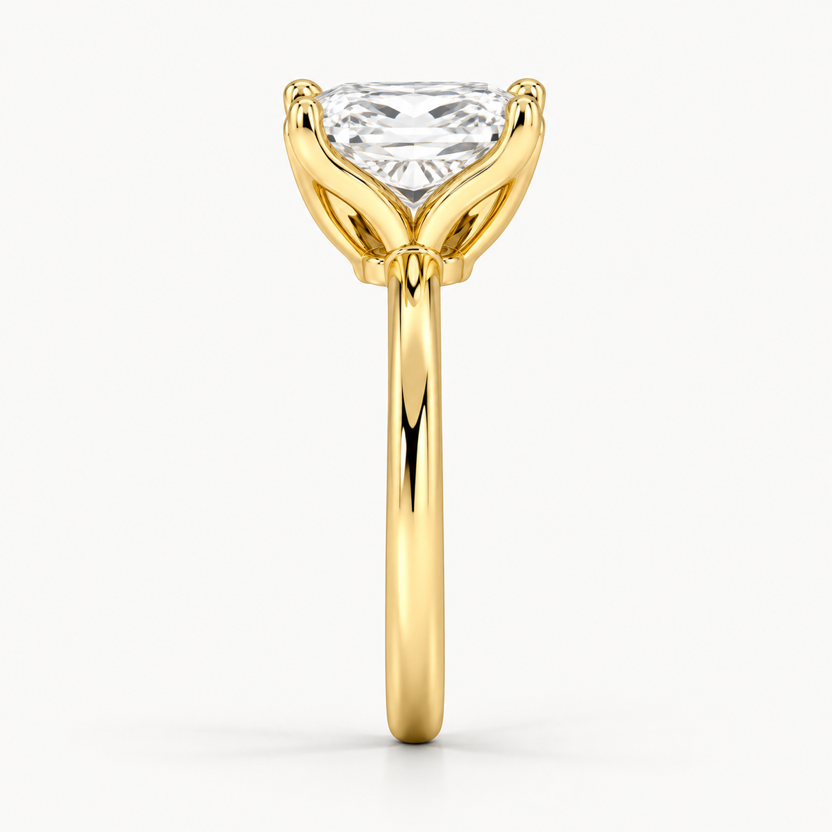 Elongated Cushion Lab-Grown Diamond Solitaire Engagement Ring