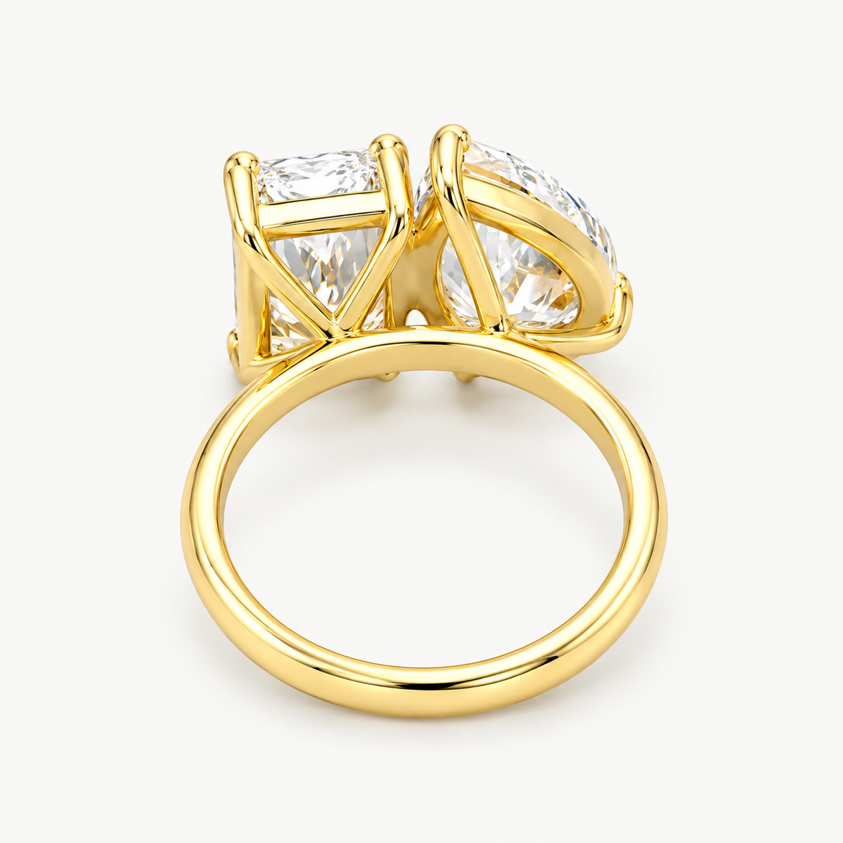 Toi et Moi Pear & Radiant Cut Diamond Ring
