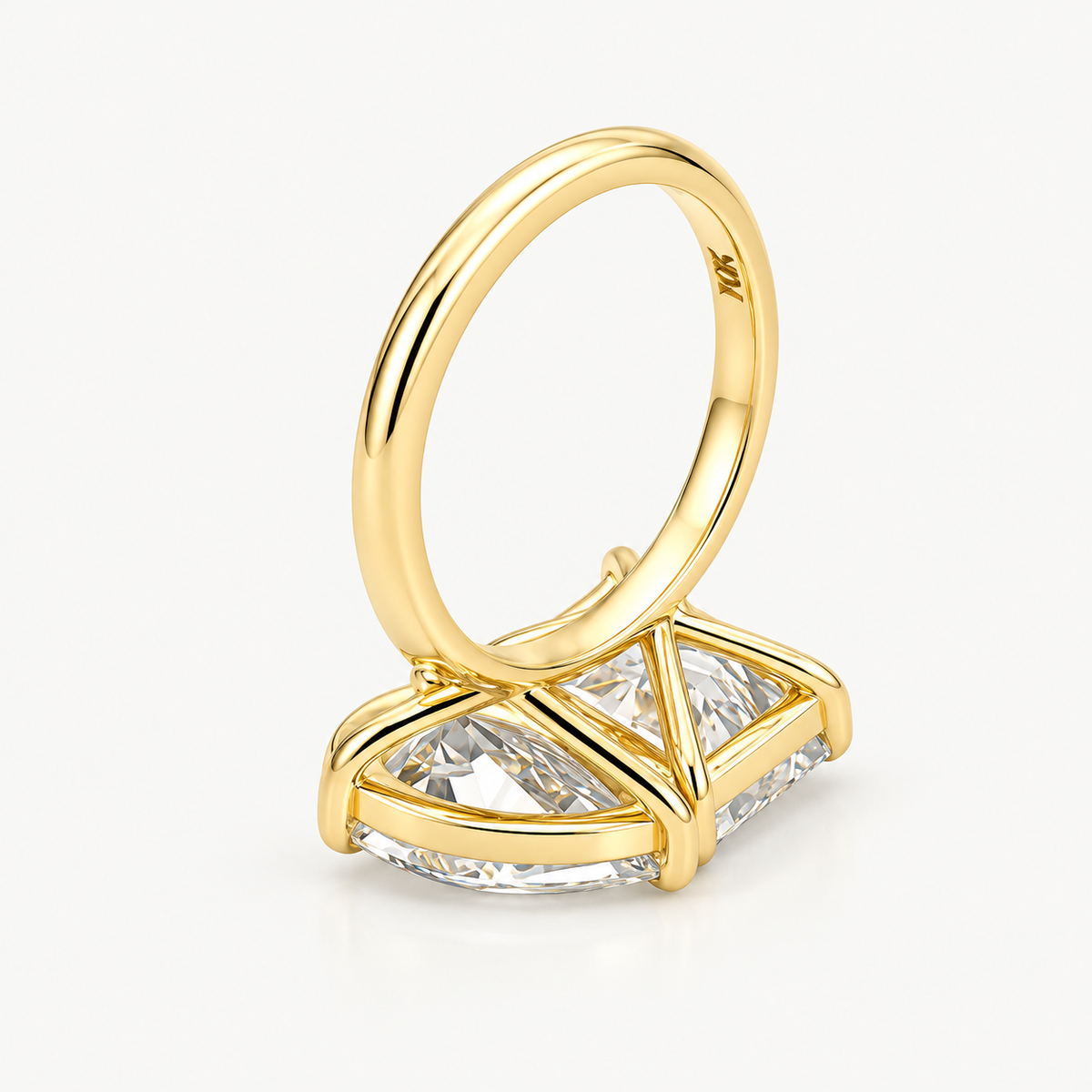 Toi et Moi Pear & Radiant Cut Diamond Ring