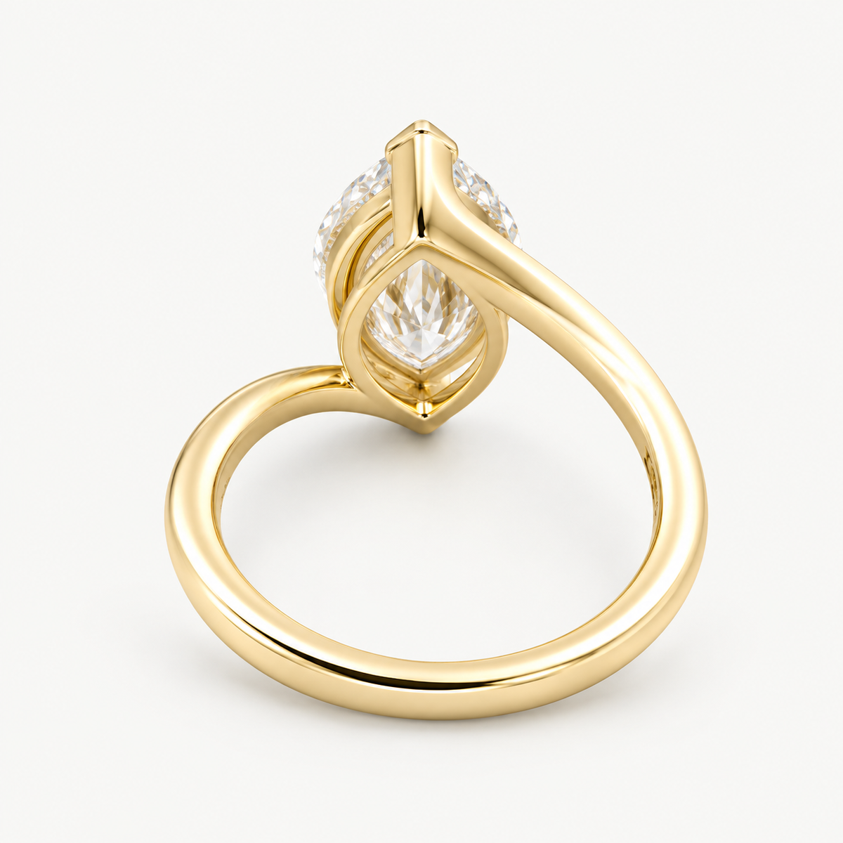 Marquise Bypass Diamond Ring