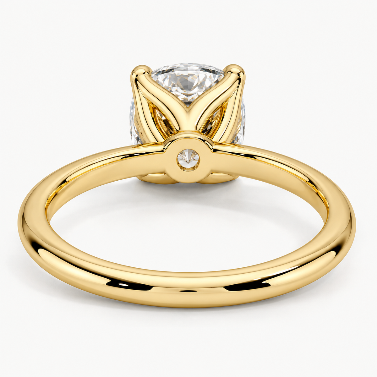 Elongated Cushion Lab-Grown Diamond Solitaire Engagement Ring
