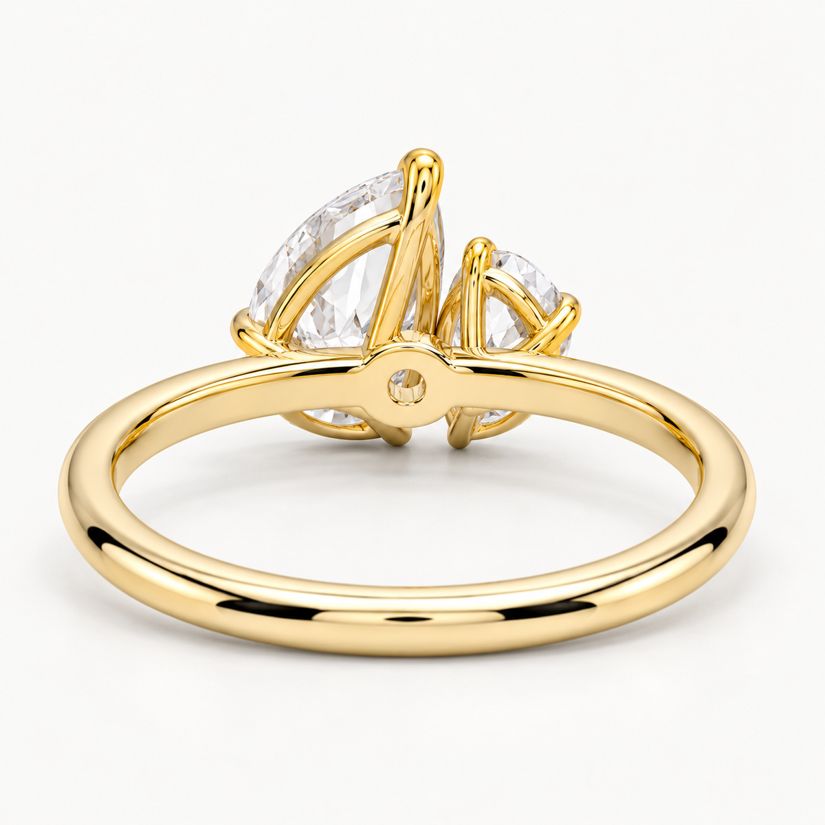 Pear Toi et Moi Lab-Grown Diamond Engagement Ring
