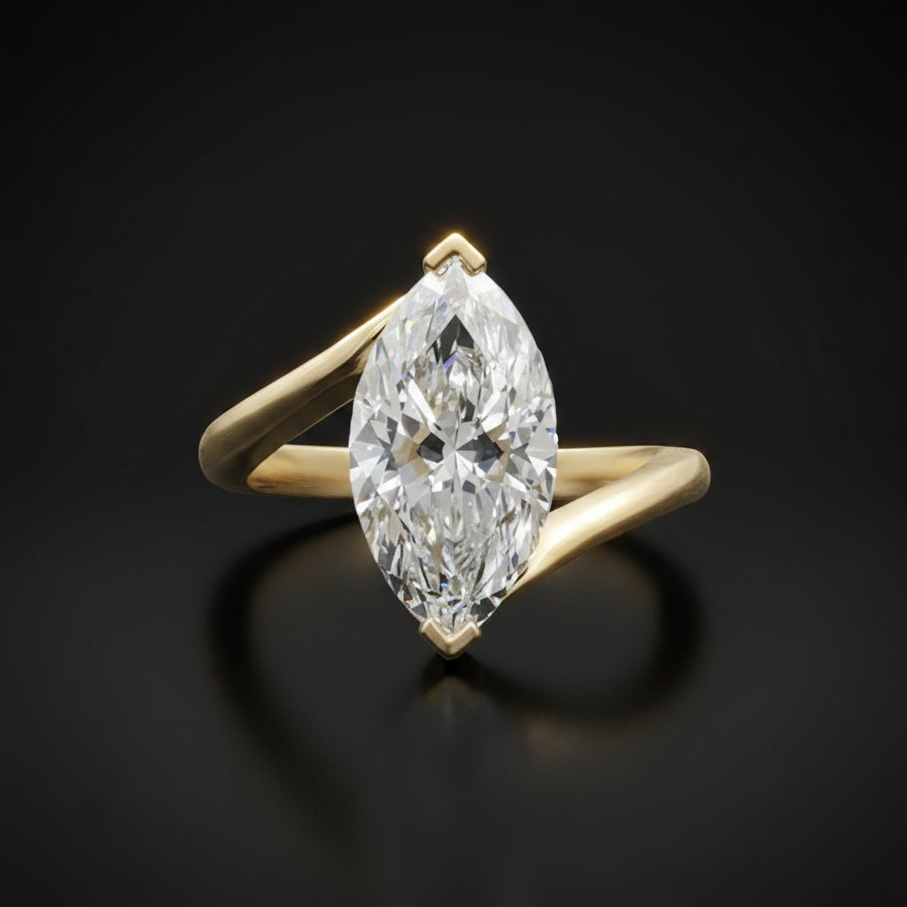 Marquise Bypass Diamond Ring