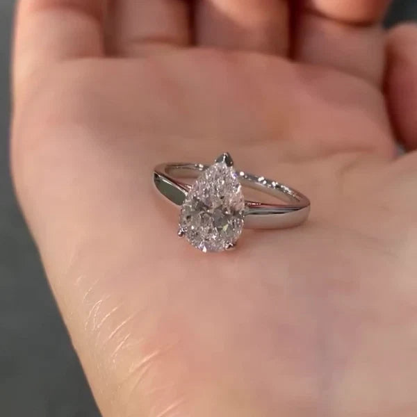 Pear Cut Diamond Ring